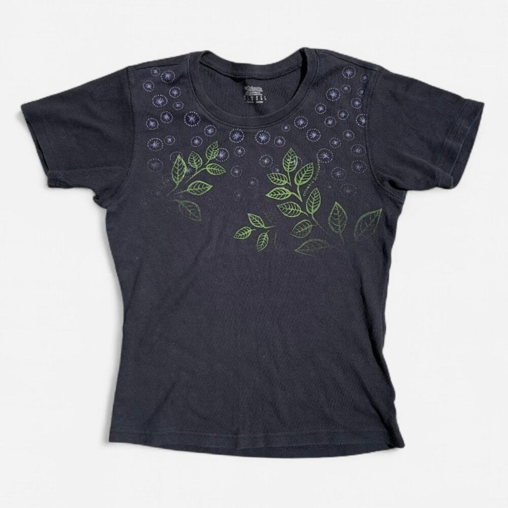 Columbia Purple and Green Floral Fairy Nature Baby Tee